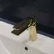 GRIFERIA DE LAVATORIO MONOCOMANDO DORADO AQUALIA 000