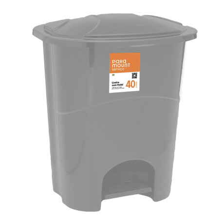 Tarro de Basura Residuos a Pedal en Plástico 40L Paramount Gris