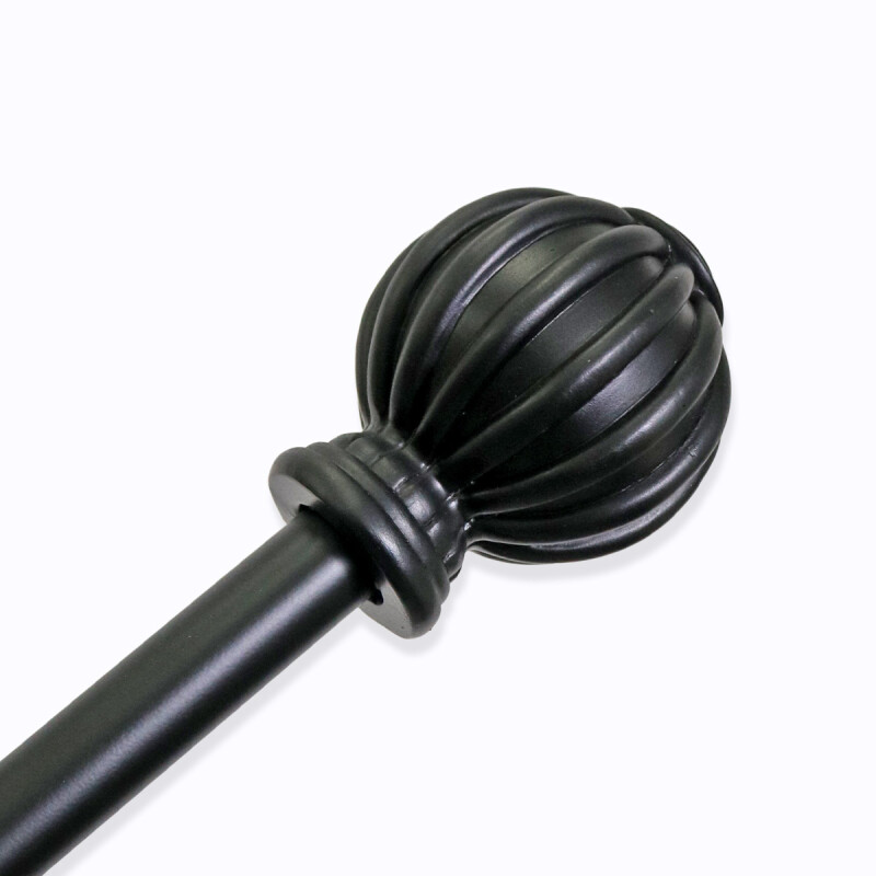 VARA METAL NEGRO P/CORTINA 218-304.8CM Unica