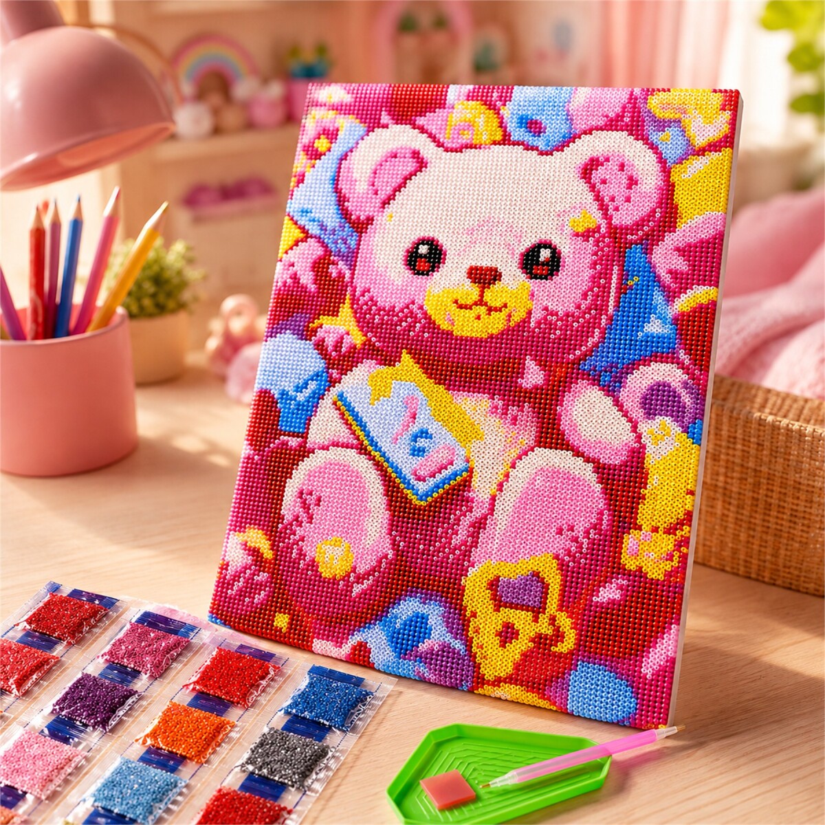 Kit de Pintura Diamante 5D Gatitos 40 x 30 cm - DISENO 3 