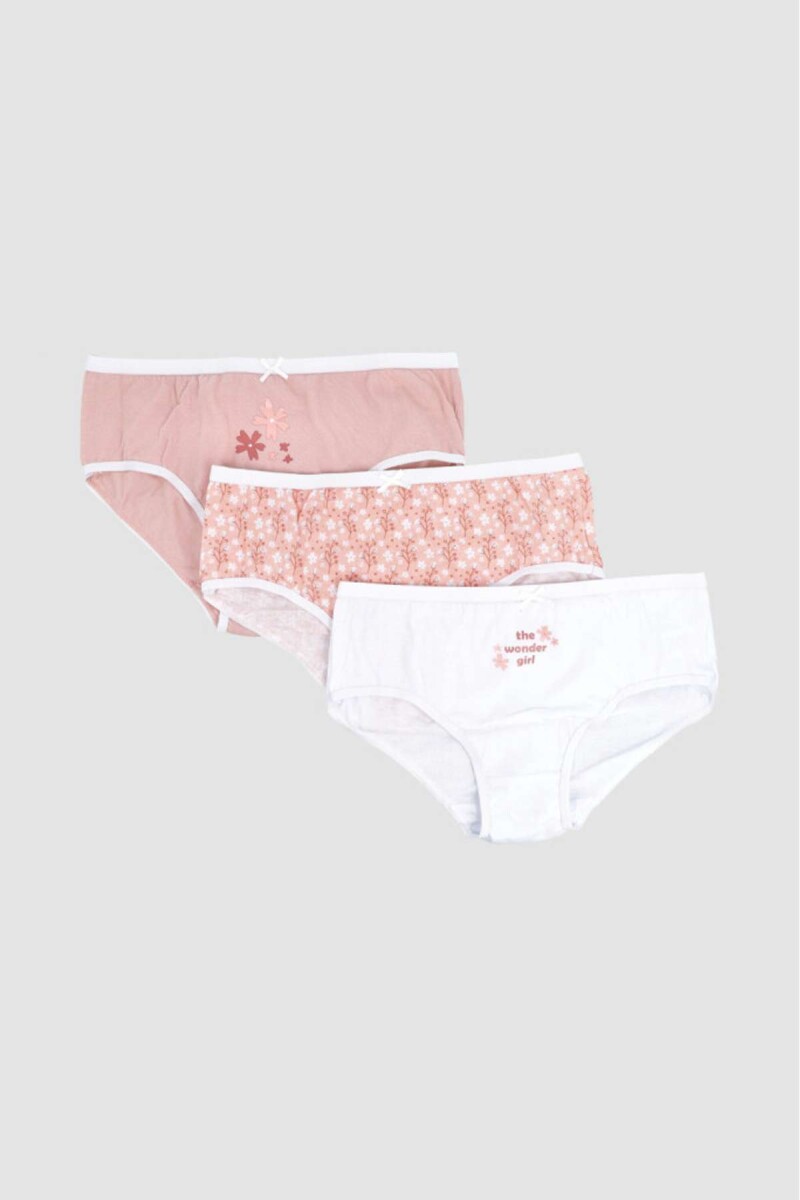 Pack x3 bombachas niña - Magnolia 