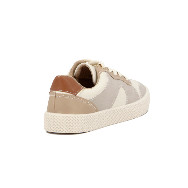 Beira Rio Deportivo Acordonado Mujer Blanco-beige