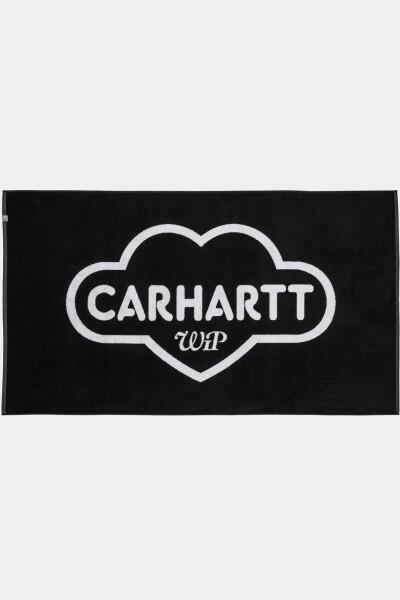 Cloud Heart Towel Negro