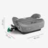BOOSTER ALZADOR KIKKABOO ISOFIX 22-36KG GRIS