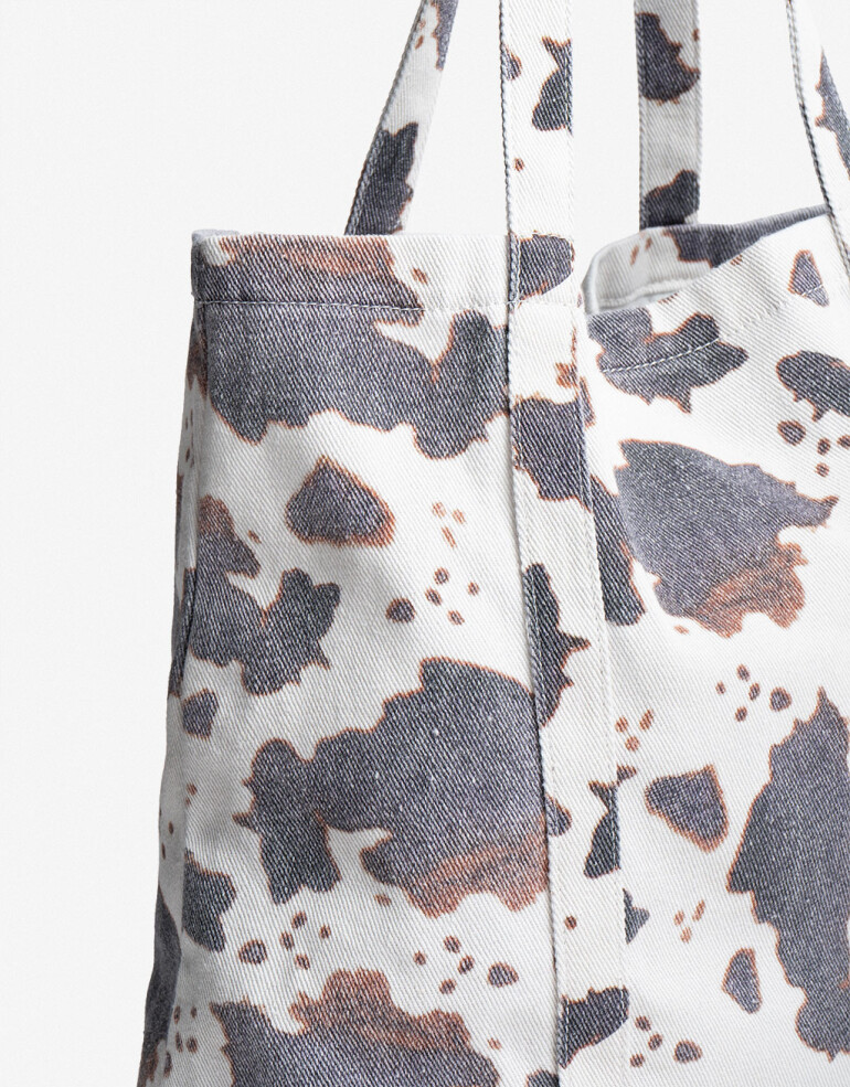 Bolsas reutilizables Tote Bag Cowprint - Estampado Animal Print