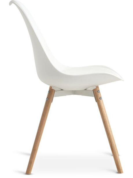 Silla de comedor KASTRUP blanco/roble Silla de comedor KASTRUP blanco/roble