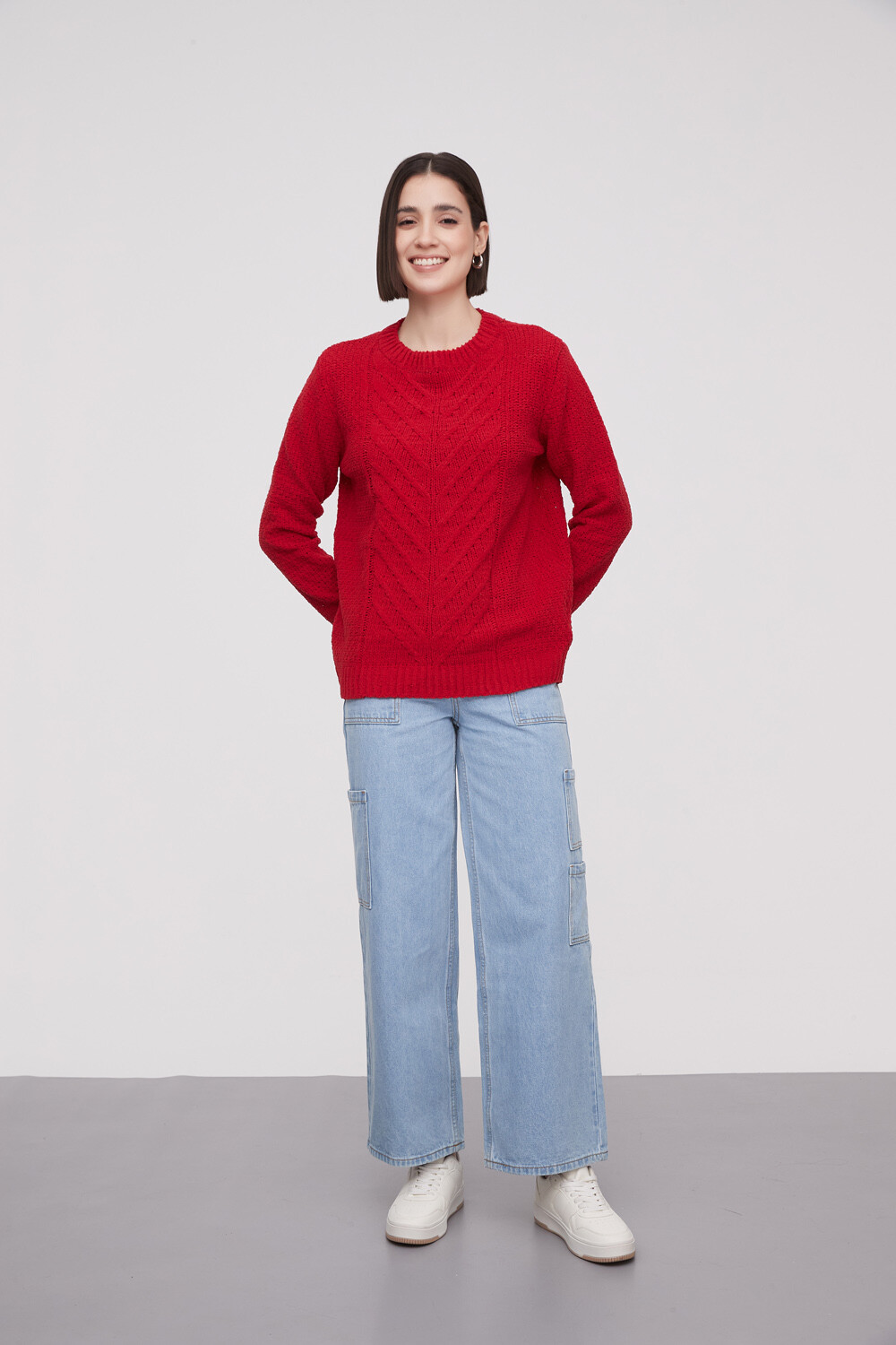 Sweater Allora Rojo Oscuro