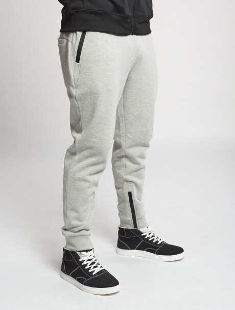 Pantalon felpa gris