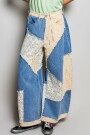 PANTALON CON PARCHES Denim