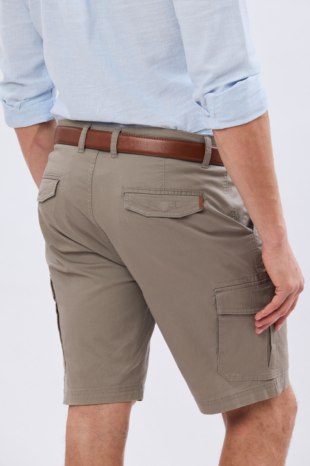 BERMUDA CARGO CON ELASTANO Khaki