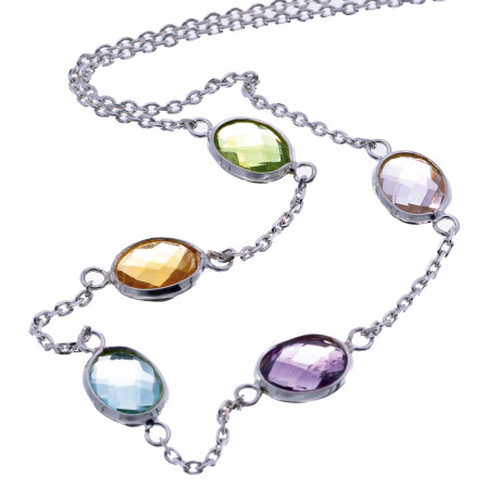 Gargantilla de Plata 925 con piedras Gargantilla de Plata 925 con piedras