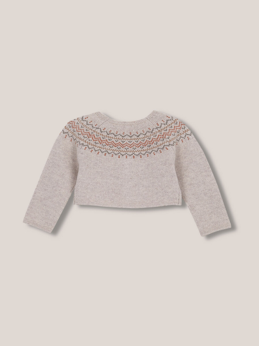 Chaqueta Greca Piedra Melange