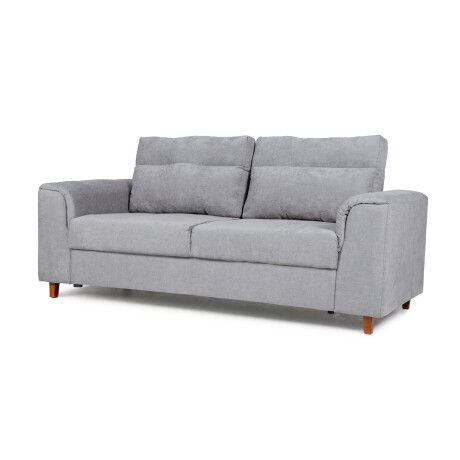 Sofá Aston (Outlet) - Tela Microfibra - 3 cuerpos Berlin 05 (Ceniza)