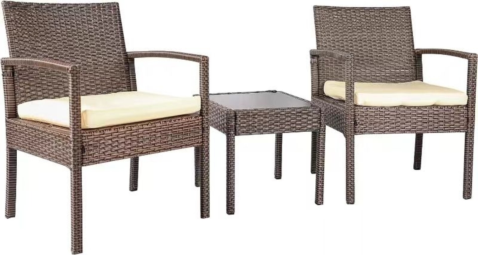 JUEGO DE JARDIN RATTAN Y ACERO ETM-1700 