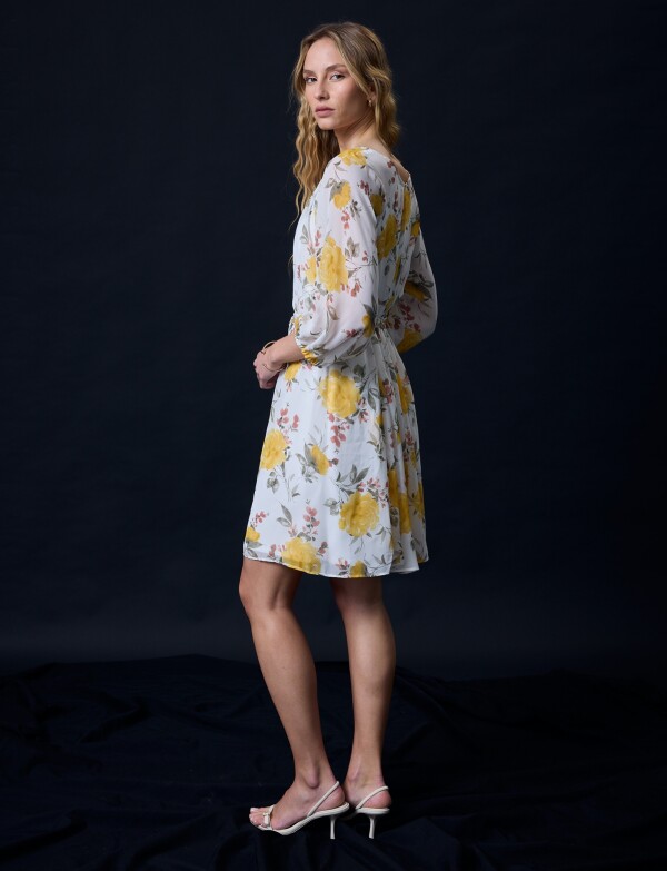 Vestido Lazo Printed BLANCO/MULTI