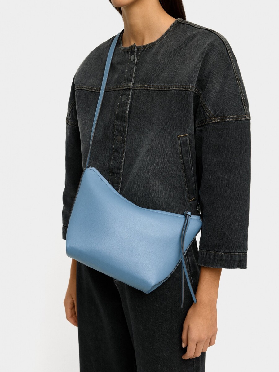 Bolso Bandolera Liso azul