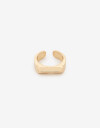 Anillos Medianos y Grandes Metal Anillo Metal Rectangular - Dorado