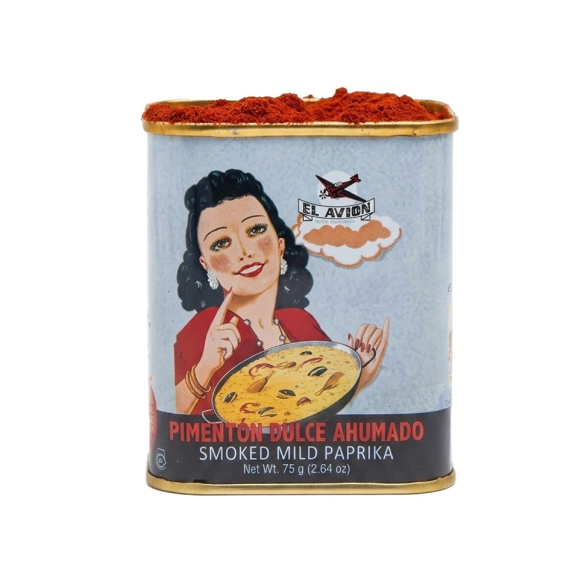 Pimentón dulce ahumado lata 75g El Avión 