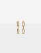 Aros Colgantes Cortos Metal Aros De Cadena De Acero - Dorado