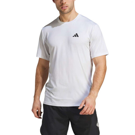 Remera Essentials Stretch de Hombre Blanco