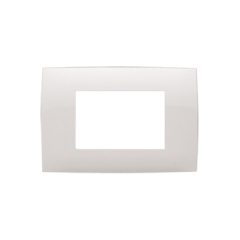 Plaqueta p/3 módulos - Presta blanco C51518