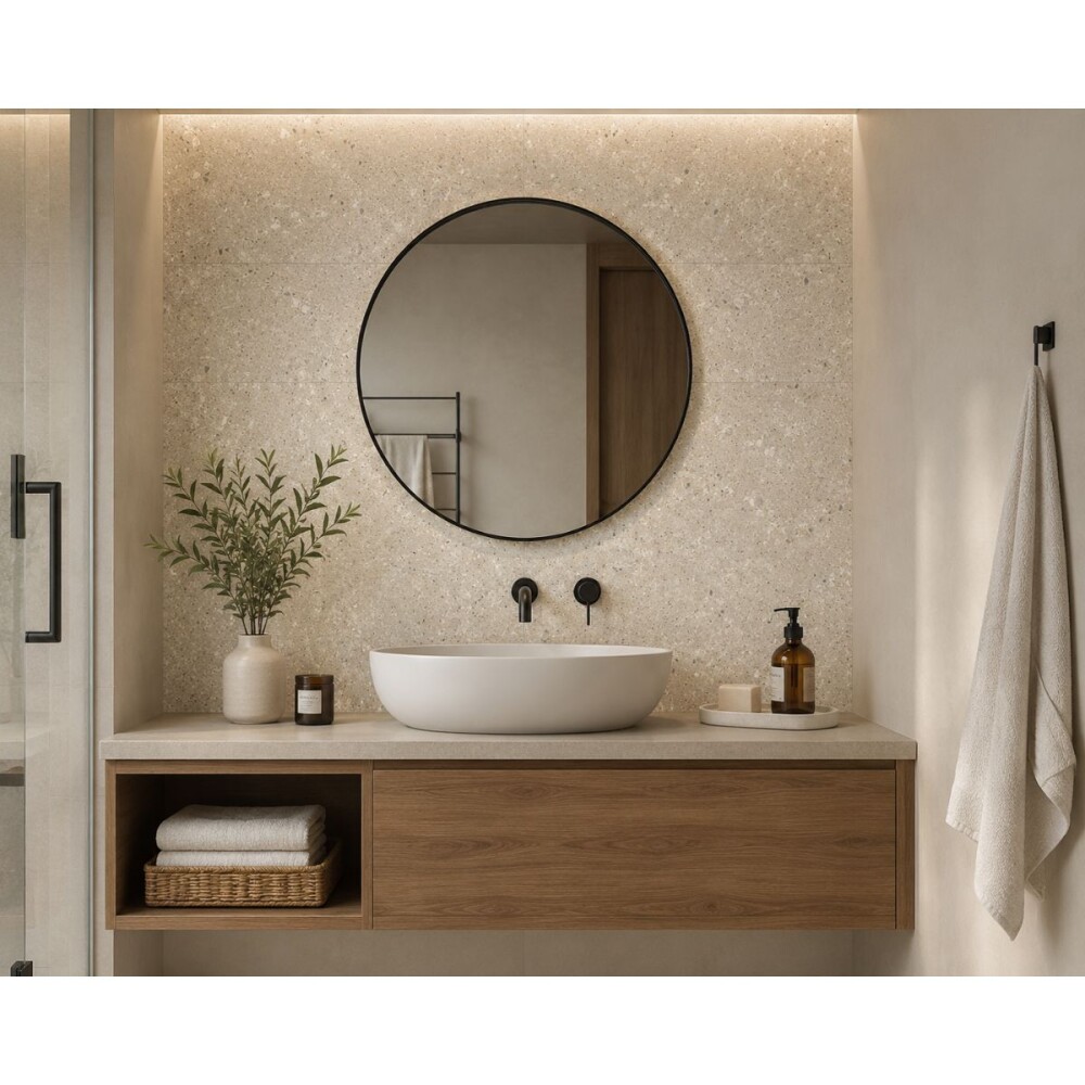 Cerámica para piso y pared Pompeia Beige 44x44 cm Antideslizante Cerámica Para Piso Y Pared Pompeia Beige 44x44 Cm Antideslizante