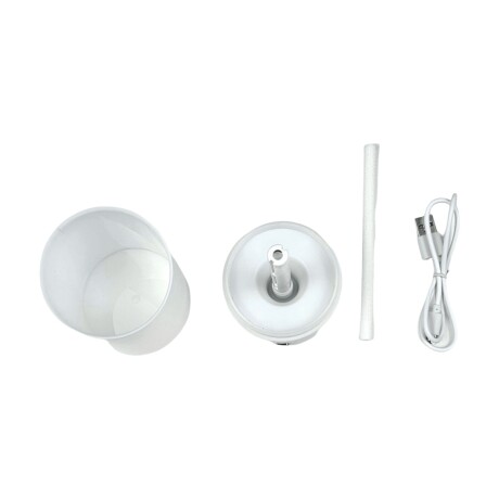 Humidificador Difusor De Aromas Vaporizador Usb Con Luz Led Blanco