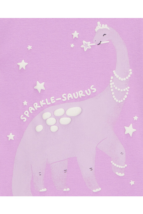 Pijama cuatro piezas de algodón, dos bermudas y dos remeras, diseño dinos Pijama cuatro piezas de algodón, dos bermudas y dos remeras, diseño dinos