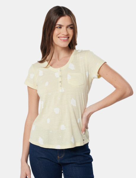 REMERA ESTAMPADA Amarillo