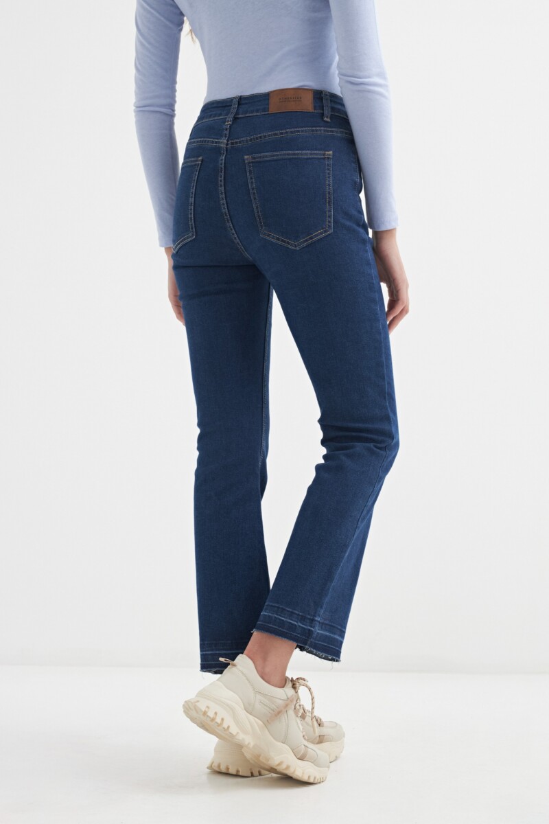 Jean Flared Cropped AZUL