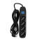 ALARGUE 4 SCHUKO2P+T Alargue 4 (Schuko 2P+T) con Interruptor 10A 3m Negro