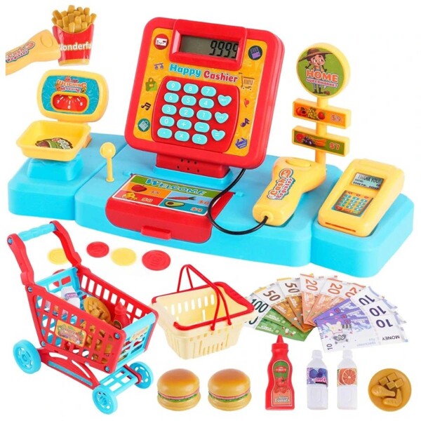 CAJA REGISTRADORA COMPLETA C/CARRITO Jug019012