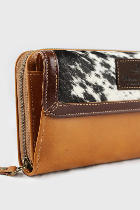 Billetera dama con Solapa Pelo