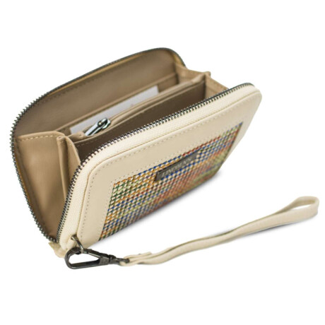 Billetera Lorenza Hilos Multicolor C/Hueso