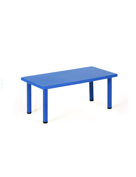 Mesa de plástico niños rectangular 120x60cm Azul