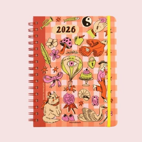 AGENDA MONOBLOCK PEPITA SANDWICH A5 SEMANAL ANILLADA 2026 - COLECCIONISTA AGENDA MONOBLOCK PEPITA SANDWICH A5 SEMANAL ANILLADA 2026 - COLECCIONISTA