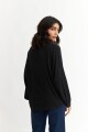 Blusa manga ranglán NEGRO