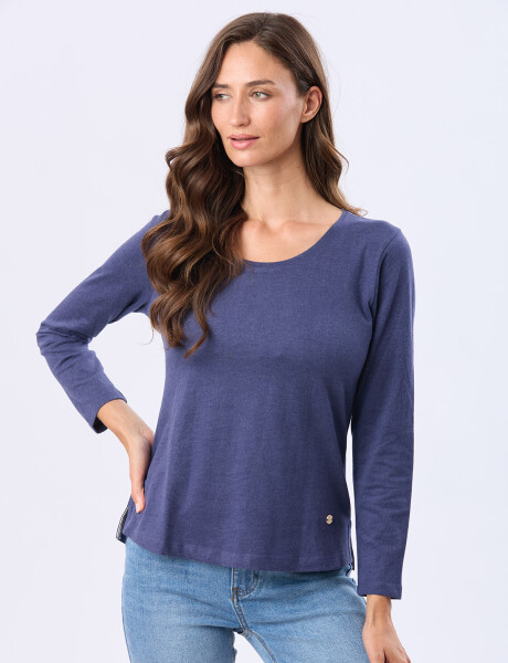 REMERA BÁSICA DE ALGODÓN Azul