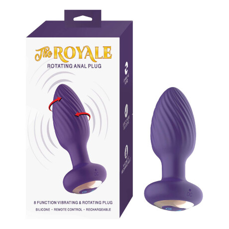 Plug Anal Giratorio con Control Remoto The Royale Nasstoys Plug Anal Giratorio con Control Remoto The Royale Nasstoys