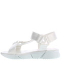 Sandalias de Niña MINI Miss Carol GRETA con cintas y velcro Blanco