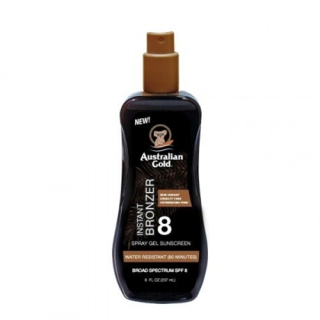 Australian Gold Instant Bronzer SPF 8 Spray Gel Sunscreen 237 ml Australian Gold Instant Bronzer SPF 8 Spray Gel Sunscreen 237 ml