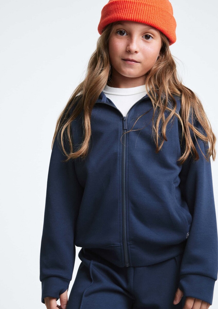 CAMPERA UNISEX INFANTIL CON FORRO POLAR DE NEOPRENO - VERDE 