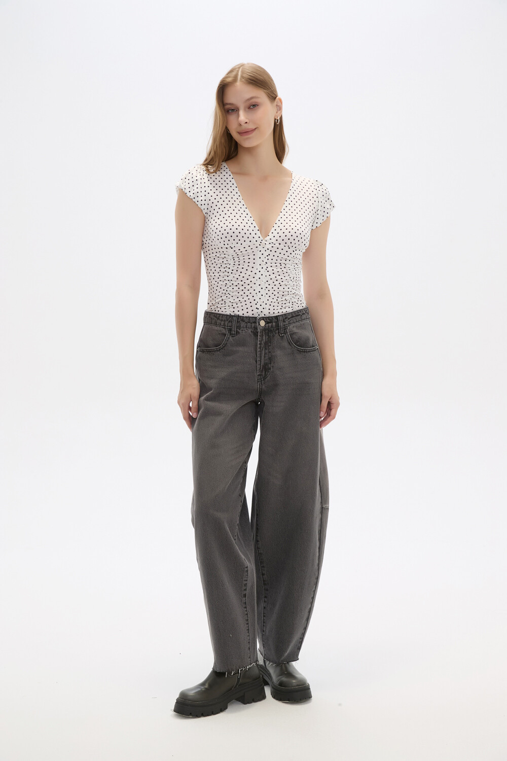Pantalon Elmire Gris Medio