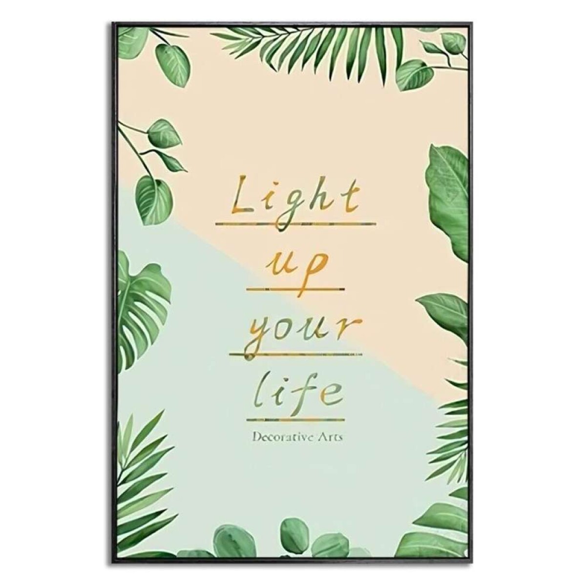 Cuadro Canvas 40X60Cm Marco Love Your Life 