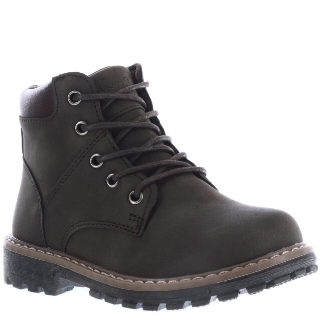 Botas de Niño Croco Kids Botita JUSTIN acordonada Marrón