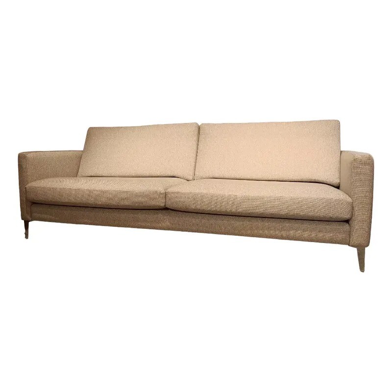 SOFA 3 CUERPOS - TAPIZADO TELA CLARA - PATA ALUMINIO SOFA 3 CUERPOS - TAPIZADO TELA CLARA - PATA ALUMINIO