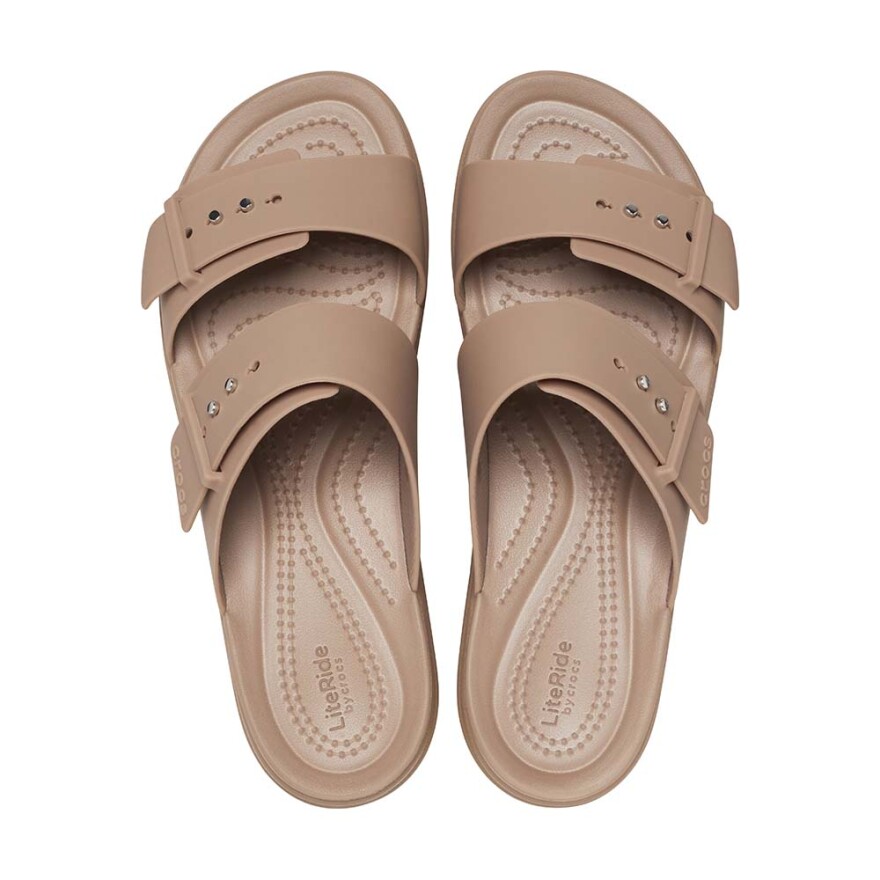 Brooklyn Buckle Low Wedge W - Mujer Latte