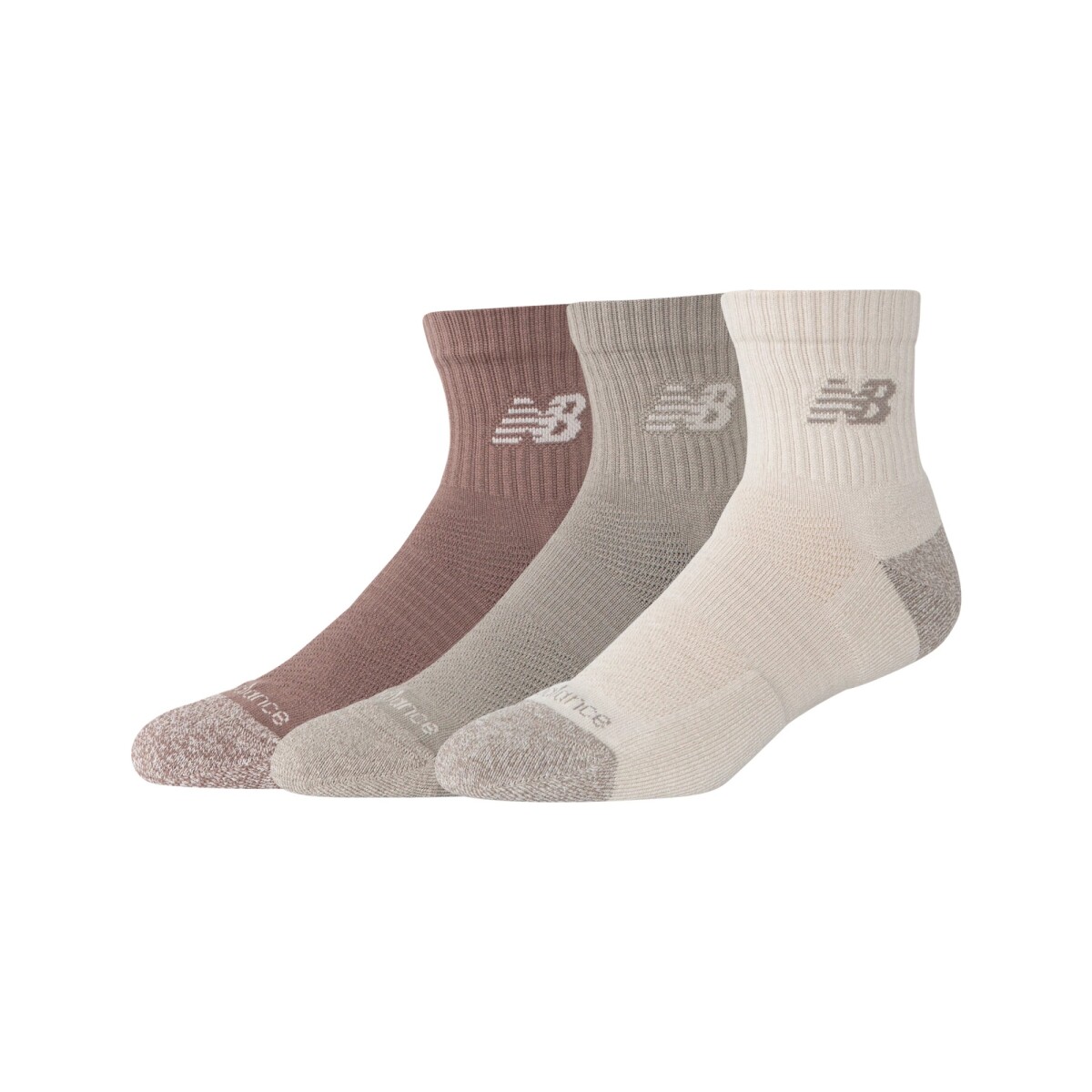 Medias New Balance Unisex - ACTIVE CUSHION - LAS35204AS - ORANGE/BEIGE/WHITE 