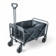 Carro 4 Ruedas Plegable Playa Camping Exteriores 120 Kg Negro