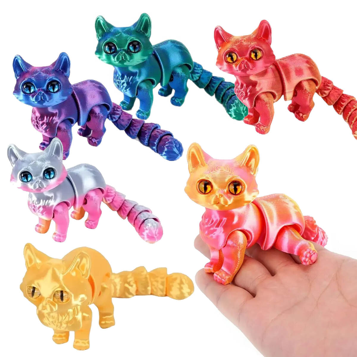 Set X36 Cotillón N°62 Sorpresita Lagartija Gato 3d - Gato 